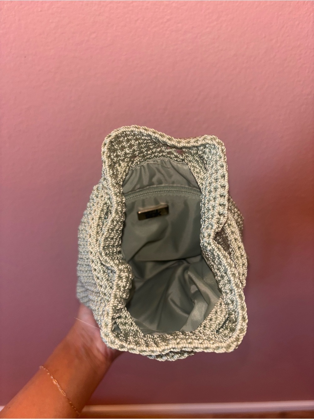 The Sak Mini Drawstring Backpack Sage Green - Picture 5 of 9